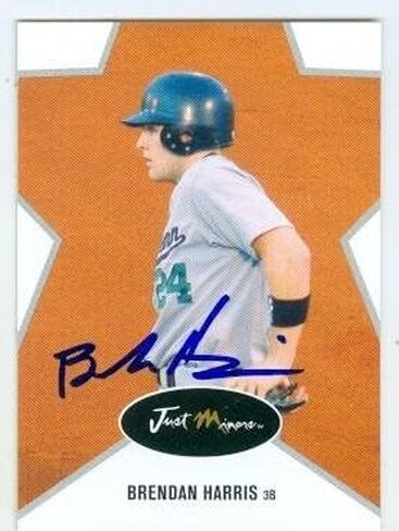 Autograph 158405 Chicago Cubs Ft 2003 Just Minors No. 27 Brendan Harris Autographed Baseball Card in Saudi Arabia