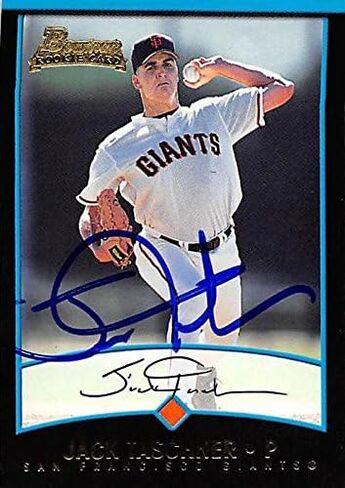 222755 San Francisco Giants Ft 2001 Bowman Rookie No. Bdp27 Jack Taschner Autographed Baseball Card in Saudi Arabia