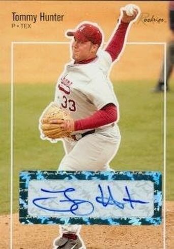توقيع 119413 Minor League 2007 Just Minors No. JR-27 Rookie Tommy Hunter بطاقة البيسبول in Saudi Arabia