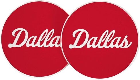 Desert Cactus Southern Methodist University Car Accessories SMU Mustangs Absorbent Sandstone Cup Coasters Licensed Product Set of 2 (Design A) in Saudi Arabia