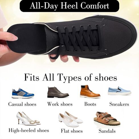 2 Pairs 1/2 Inch Silicone Heel Lifts for Shock Absorption, Heel Pads Cushions Height Increasing Insoles Soft Shoe Lifts for Women Men Comfort Half Foot Insoles for Uneven Legs Heel Pain in Saudi Arabia