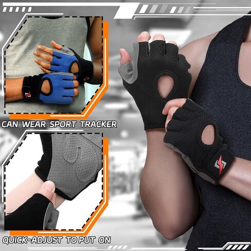 3 Pack Breathable Workout Gloves for Men Women Weight Lifting Gloves Full Palm Protection, Grip for Gym, Cycling, Exercise, Pull-ups, Climbing, Rowing, and Training (Medium) in Saudi Arabia