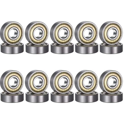 Double Shield Miniature High Carbon Steel Bearing 608zz 623zz 624zz 635zz 626zz 688zz 10Pcs(608RS) in Saudi Arabia
