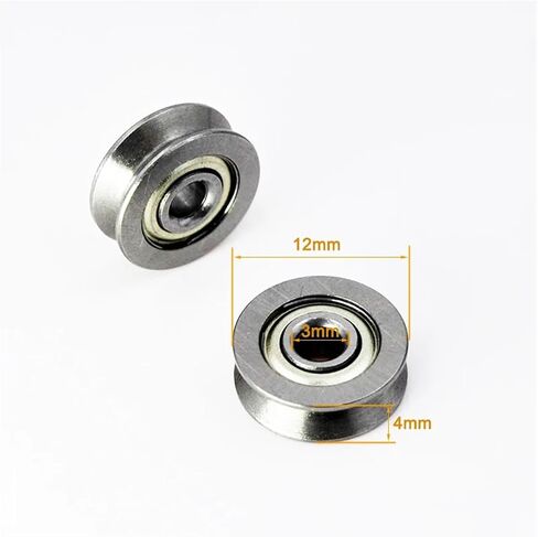 V623ZZ 3x12x4mm V Groove 623 Roller Wheel V623 Ball Bearings 10Pcs in Saudi Arabia