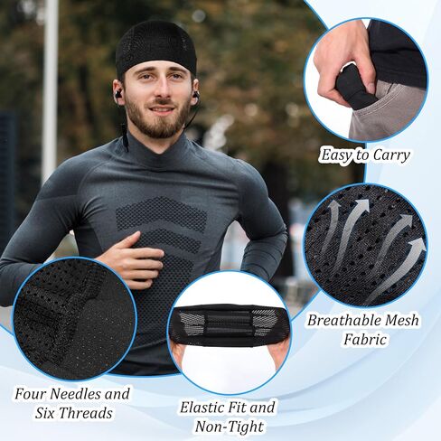 2pcs تبريد أغطية جمجمة خوذة بطانة قبعة شبكات خفيفة الوزن تحت خوذة دراجة نارية قبعة صلبة قبعة عرق تنفس بطانة التبريد شبك القبعة وعرق الفتل القبعات للرجال نساء in Kuwait