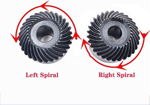 Bevel Pinion Gear Brass，Steel Bevel Gears 1pcs 1.5M 20T 25T 30T Spiral Bevel Gear 1.5 Module 20 Teeth Left Right Hand Spiral Helical Gear 45 Steel 6mm Bore Gear Miter Worm(Left Right Spiral,25 Teeth) in Kuwait