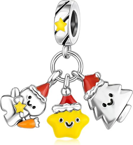 925 sterling Silver Charms Halloween Christmas Tree Santa Pendant Claus Milu Deer Pumpkin Skull BAT Beads Charms for Women Bracelet Higts Charm Jewelry for Friends Family in Kuwait