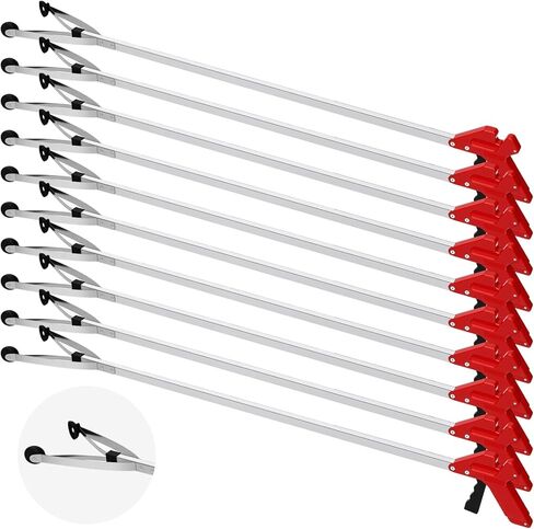 Sabary 10 Pack Suction Cup Reacher Grabber Heavy Trash Picker Grabber Tool, Long Handy Aids Nonslip Claw Reach Tool for Elderly Pick up Stick Arm Extension Litter Picker (Black,35 Inch) in Saudi Arabia