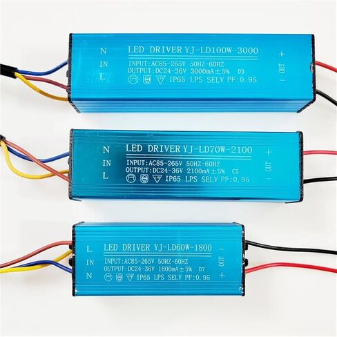 LED DRIVER 10W 20W 30W 50W 60W 70W 100W محول AC85V-265V إلى DC 24-36V إمدادات الطاقة المستعارة IP65 مقاومة للماء (70W) in Saudi Arabia