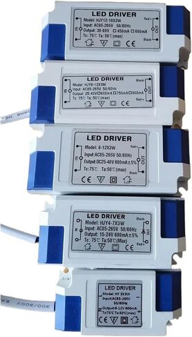 LED DRIVER 600MA 3W 5W 12W 18W 20W 25W 36W 54W لوحدة إمدادات الطاقة LEDS AC85-265V LIGHTING TRANVERSIONS لـ LED POWER LIGH (3X3W) in Saudi Arabia