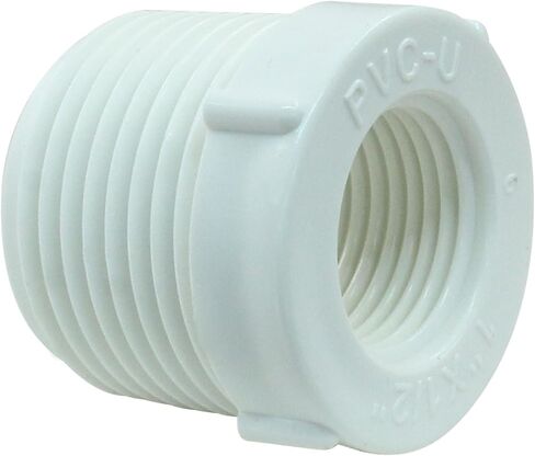 10 حزمة PVC مخفض جلبة ، 3/4 "ذكور الخيط إلى 1/2" محول الخيط الإناث اقتران pvc pipe تجهيزات لتوصيل الأنبوب الأبيض in Kuwait