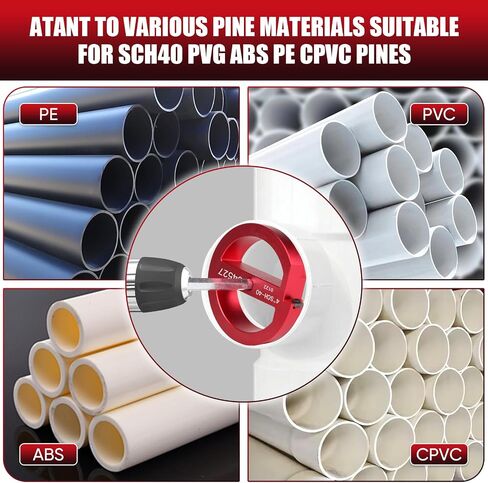 طقم pvc pipe reemer ، أداة reamer من الأنابيب البلاستيكية للسباكة ، 1 شفرات PVC التوفيق بين SCH40 ، ABS ، أنبوب CPVC ، 6 أجهزة كمبيوتر (3/4 "، 1" ، 1-1/2 "، 2" ، 3 "، 4") in Saudi Arabia