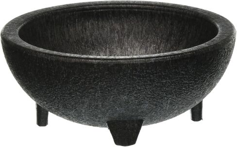 H.S. Inc NHS1008X6-CH Molcajete Chico, 4 oz., 3" Diameter x 1-1/2" Deep, Polypropylene, Charcoal Color, NSF Certified, Authentic Serving Bowl for Bars and Restaurants, (6 Each Per Sleeve, 24 Total) in Saudi Arabia
