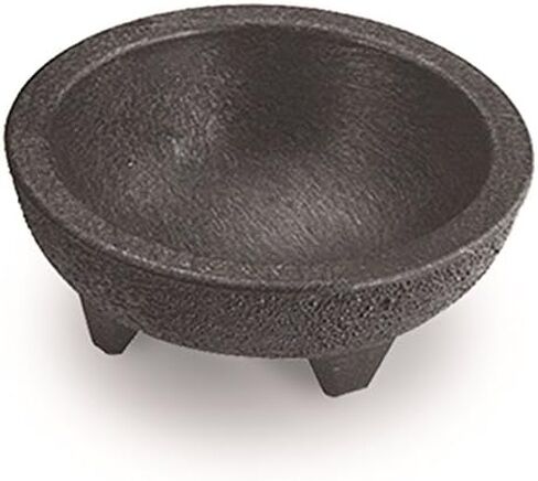H.S. Inc NHS1008X6-CH Molcajete Chico, 4 oz., 3" Diameter x 1-1/2" Deep, Polypropylene, Charcoal Color, NSF Certified, Authentic Serving Bowl for Bars and Restaurants, (6 Each Per Sleeve, 24 Total) in Saudi Arabia