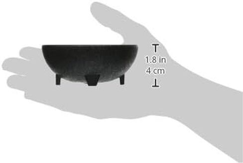 H.S. Inc NHS1008X6-CH Molcajete Chico, 4 oz., 3" Diameter x 1-1/2" Deep, Polypropylene, Charcoal Color, NSF Certified, Authentic Serving Bowl for Bars and Restaurants, (6 Each Per Sleeve, 24 Total) in Saudi Arabia