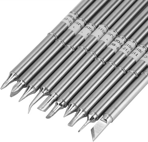Hakko Fx-951 Tips T12 Soldering Station T12 Series Soldering Iron Tips Solder Welding Tool Replacement Tips for FX-951 Rework Station(10PCS) in Saudi Arabia