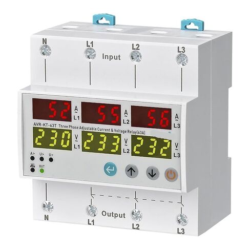 AVR-KT-63/80/100A 3X380V+NUETRAL من النوع المفتاح من النوع المتداول وحماية الجهد 1PC (80A) in Kuwait