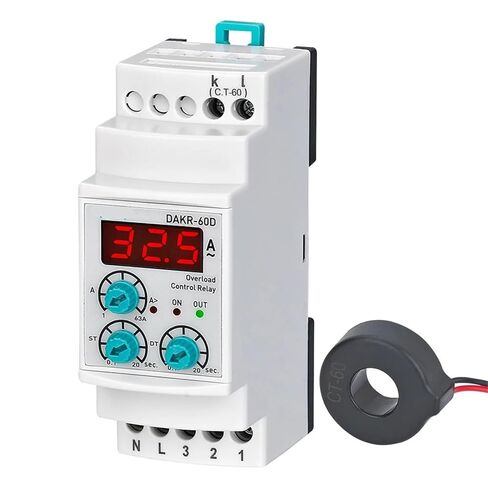 DAKR-100D أحادي الطور المرحلة التلقائية التلقائي التتابع Overload Relay 1PCs (UN 110VAC ، 10-250A) in Kuwait