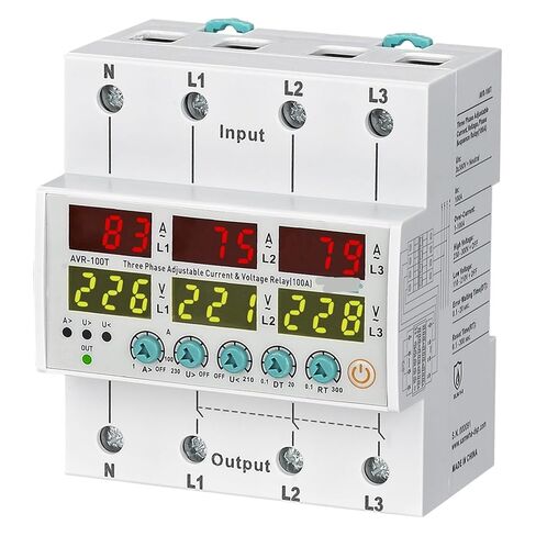 AVR-100TF 3X380V+NUETRAL SERNET-CURRENT و RELAY RELAY 63A ، 80A ، 100A 1PCS (NONE PRESS in Kuwait