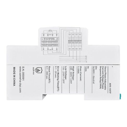 AVR-100TF 3X380V+NUETRAL SERNET-CURRENT و RELAY RELAY 63A ، 80A ، 100A 1PCS (NONE PRESS in Kuwait