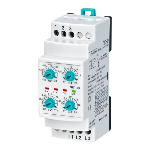 GKT-03 3 * 380VAC ثلاث مراحل غير ناتجة تحت وخارج الجهد التتابع 1PCS in Kuwait