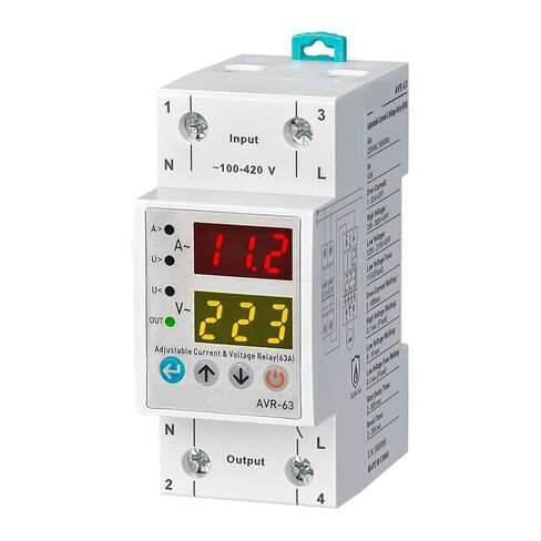 AVR-40/63 شاشة مزدوجة الجهد القابل للتعديل ومرحلة الحماية الزائدة من التيار 1PCs (63A) in Kuwait