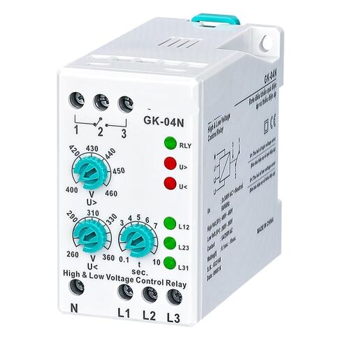 GK-04N Phase Failure Voltage Analogue Adjustable Protection Relay (3 * 380V with Neutral Wire) 1Pcs in Kuwait