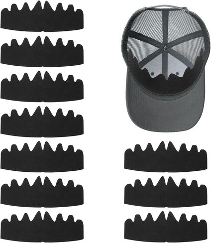 Black Baseball Caps Inserts Flexible Washable Reusable Hat Felt Shapers, Hat Sweat Liner Cap Fitter Inserts in Saudi Arabia