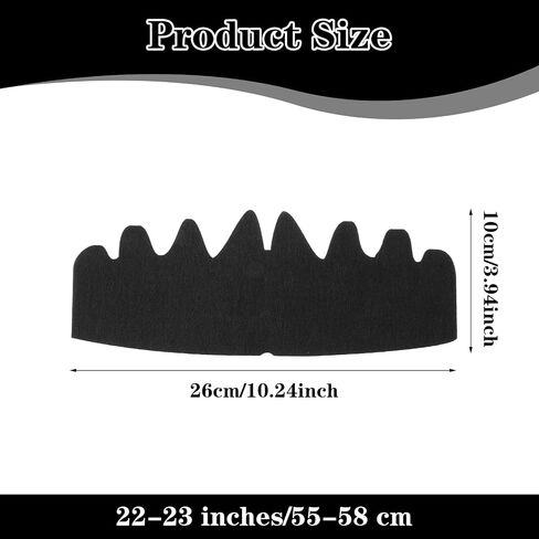 Black Baseball Caps Inserts Flexible Washable Reusable Hat Felt Shapers, Hat Sweat Liner Cap Fitter Inserts in Saudi Arabia