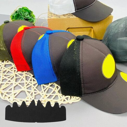 Black Baseball Caps Inserts Flexible Washable Reusable Hat Felt Shapers, Hat Sweat Liner Cap Fitter Inserts in Saudi Arabia