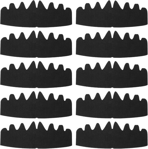 Black Baseball Caps Inserts Flexible Washable Reusable Hat Felt Shapers, Hat Sweat Liner Cap Fitter Inserts in Saudi Arabia