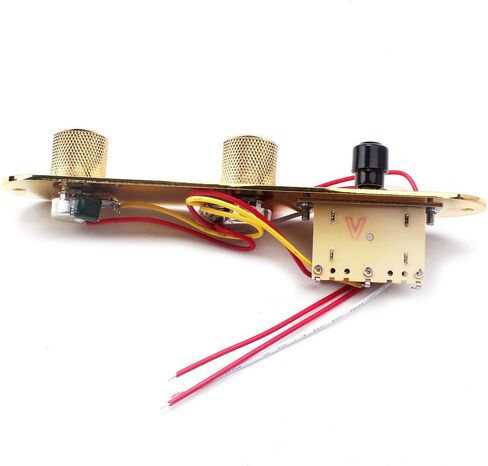 Alnicov Fully Loaded Control Plate Pre-Wired 3-Way Control Plate With Wiring Harness For Fender Tele Telecaster Electric Guitar,Gold in Saudi Arabia