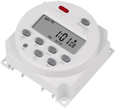CN101S 220V 110V 12V 5V 24V Digital Timer Timer Switch 7 Days Weekly Time Time Relay مع العد التنازلي 1 الفاصل الزمني (220 فولت RU 4) in Kuwait