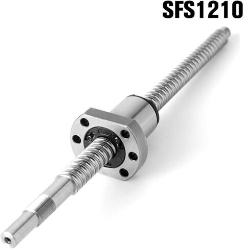 12mm Diameter 10mm Lead SFS1210 250 300 350 400 450 500mm C7 Rolled Ball Screw with BKBF10 End(500mm) in Saudi Arabia