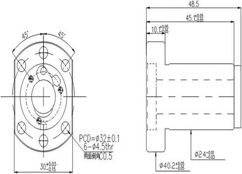 12mm Diameter 10mm Lead SFS1210 250 300 350 400 450 500mm C7 Rolled Ball Screw with BKBF10 End(500mm) in Saudi Arabia