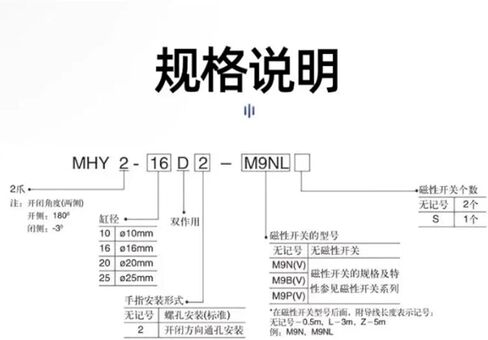 MHY2 Series 180 ° Pneumatic Gripper Cylinder MHY2-10D MHY2-16D MHY2-20D MHY2-25D MHY2-10D2 MHY2-16D2 MHY2-20D2 MHY2-25D2(MHY2-16D2) in Kuwait