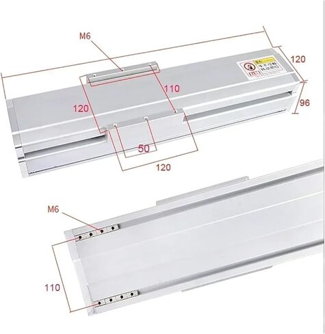 120mm Wide Fully Enclosed Linear Rail Table X/Y Z Axis Ball Screw Sliding Table Heavy Duty Nema23 57mm Single Axis(with 1.5Nm Motor Kit,1000 SFU1610) in Saudi Arabia