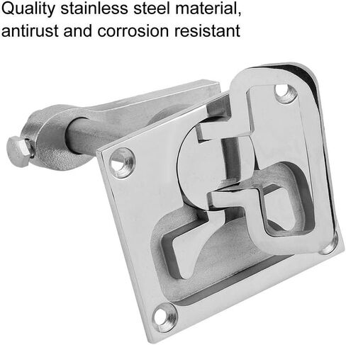Qiilu Flush Pull Ring Handle, Stainless Steel Flush Mount Floor Lock Hatch Hardware Accessory for Marine Boat 2.6 x 3.1in in Saudi Arabia