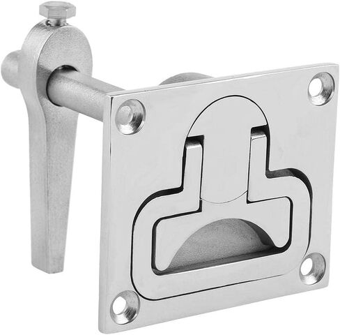 Qiilu Flush Pull Ring Handle, Stainless Steel Flush Mount Floor Lock Hatch Hardware Accessory for Marine Boat 2.6 x 3.1in in Saudi Arabia