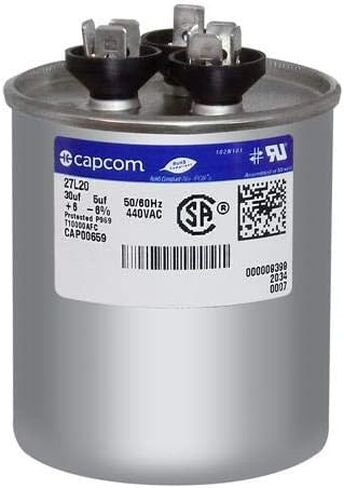 CPT00659 - مكثف بديل للاستبدال المحروظ OEM 30 + 5 UF MFD 440 VOTS FITS TRANE in Saudi Arabia