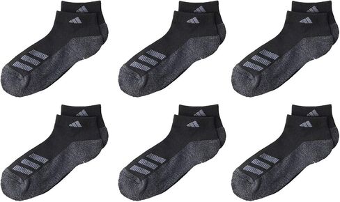 Adidas Incisex Kids-Boy's/Girl's Cushioned Angle Stripe Screp Low Cut (6-pair) in Saudi Arabia