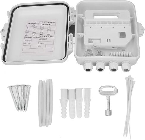 Premium 12 Fiber Optical Splitter Box - Wall Mounted Fiber Termination Distribution Solution in Saudi Arabia