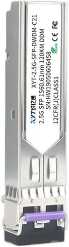 120km 2.5G DWDM Dense Wave Splitting Module Single Mode Dual Fiber SFP-2.5G-DW C21~C60 LC Port in Saudi Arabia