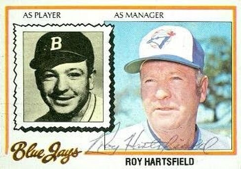 مستودع توقيعه 103187 Roy Hartsfield Card Baseball Card Toronto Blue Jays 1978 Topps No. 444 in Saudi Arabia