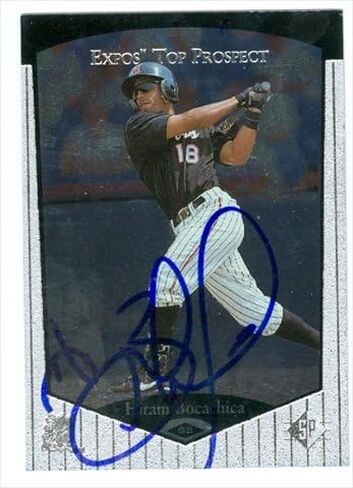 مستودع توقيعه 38254 HIRAM BOCACHICA CARDACHED CARD MONTREAL EXPOS 1997 Upper Deck No. 78 in Saudi Arabia