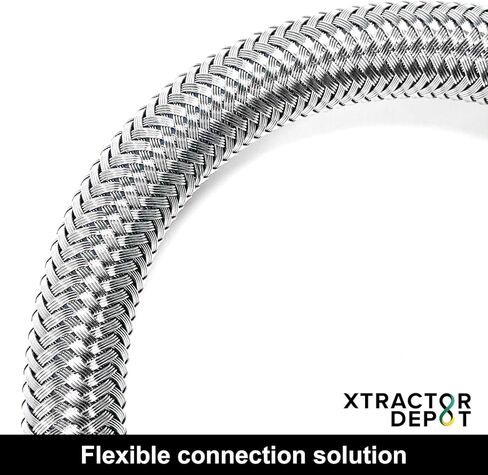 3/8 "FJIC عالي الضغط خرطوم هيدروليكي ، SS316 الفولاذ المقاوم للصدأ مضفر ، بطانة PTFE ، طول 6 أقدام in Kuwait