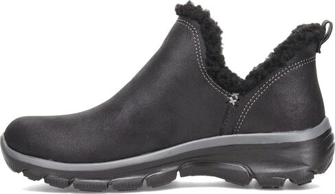 Skechers Women's Easy Going-Buried-Scooped Collar Bootie with Faux Fur Trim Ankle Boot in Saudi Arabia