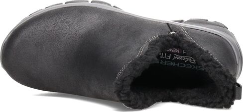 Skechers Women's Easy Going-Buried-Scooped Collar Bootie with Faux Fur Trim Ankle Boot in Saudi Arabia