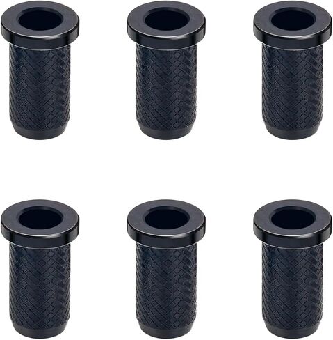 Banworks Guitar String Mounting Ferrules 4mm (5/32") String Through Body Ferrule for Electric Guitars Pack of 6 JT/CXK-03 Black in Kuwait