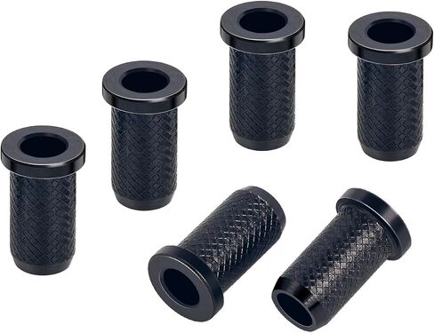 Banworks Guitar String Mounting Ferrules 4mm (5/32") String Through Body Ferrule for Electric Guitars Pack of 6 JT/CXK-03 Black in Kuwait